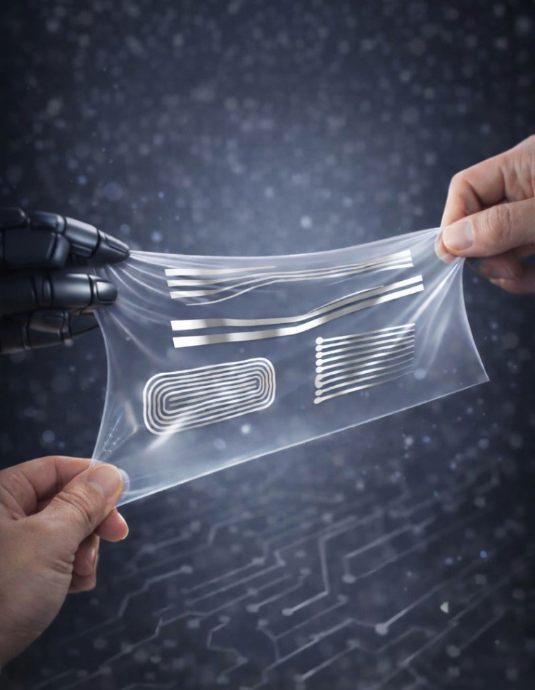 可伸縮柔性導電材料